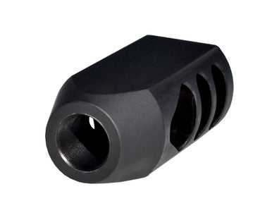 11/16x24 Competition Grade Muzzle Brake, Steel with Black Phosphate Finish - .450 Bushmaster or Bull Barrel [MZ-07-07-B]