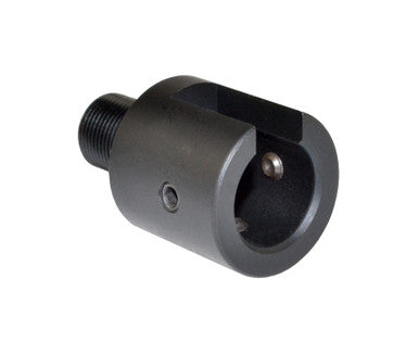 1/2x28 Muzzle Thread Adapter for Ruger 10/22, Aluminum, Black or Silver [MZ-1022-AD2]