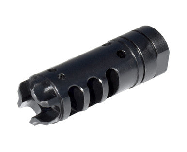 1/2x28 Steel Muzzle Brake for AR15 .223/5.56, Black  [MZ-16-01-B]