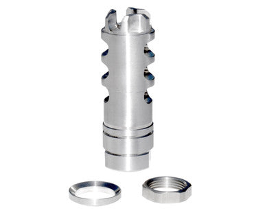1/2x28 Steel Muzzle Brake for AR15 .223/5.56, Black  [MZ-16-01-SS]