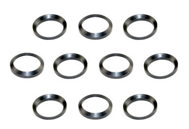 10 Piece Crush Washer Set, .50 3/4"x24 - Black Steel [MZCW08_10]