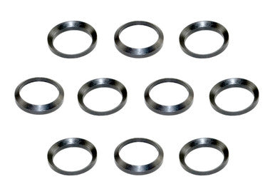 10 Piece Crush Washer Set, .50 3/4"x24 - Black Steel [MZCW07_10]