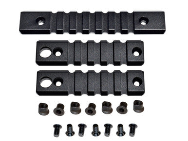 Picatinny Rail Section Kit for KeyMod Style Slots, 3 Piece Black [RLKMK2]
