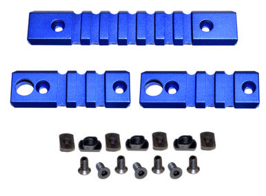 M-LOK to Picatinny Adapter Rail Kit (2 x 3 slot; 1 x 7 slot) - Dark Blue [RLMLK1-DBL]