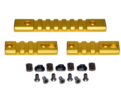 M-LOK to Picatinny Adapter Rail Kit (2 x 3 slot; 1 x 7 slot) - Gold [RLMLK1-GD]