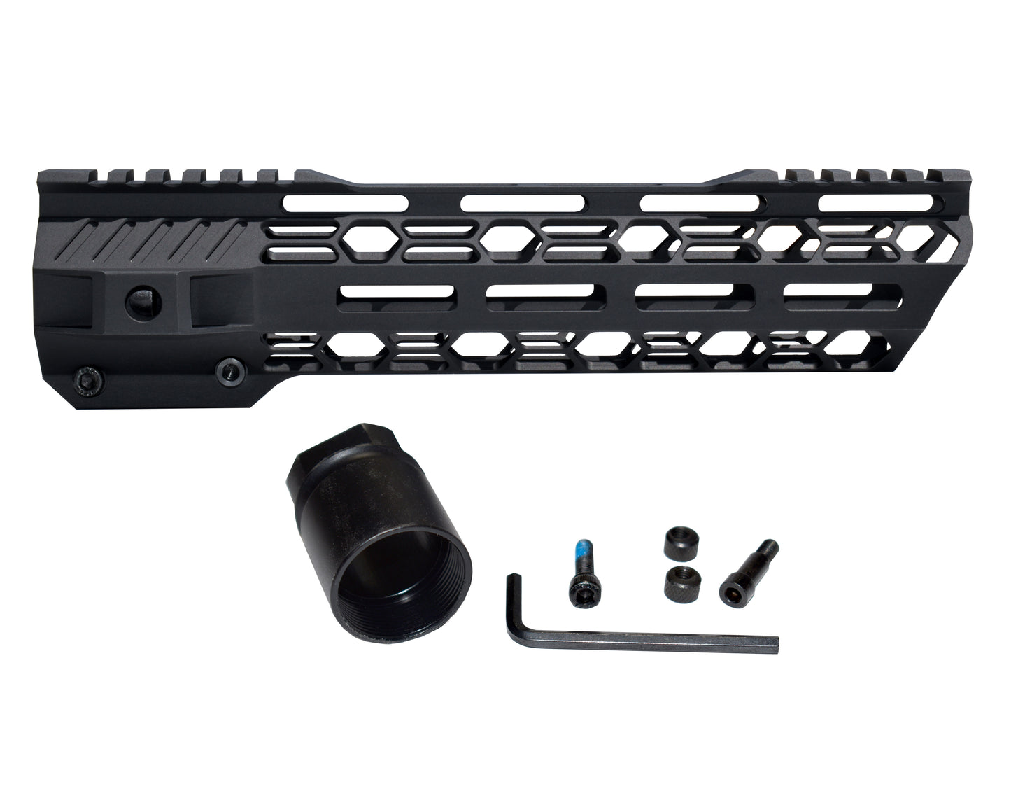 10" Super Light Free Float M-LOK Handguard with Partial Top Rail, LR 308 DMPS High Profile [UMM38D10-H]
