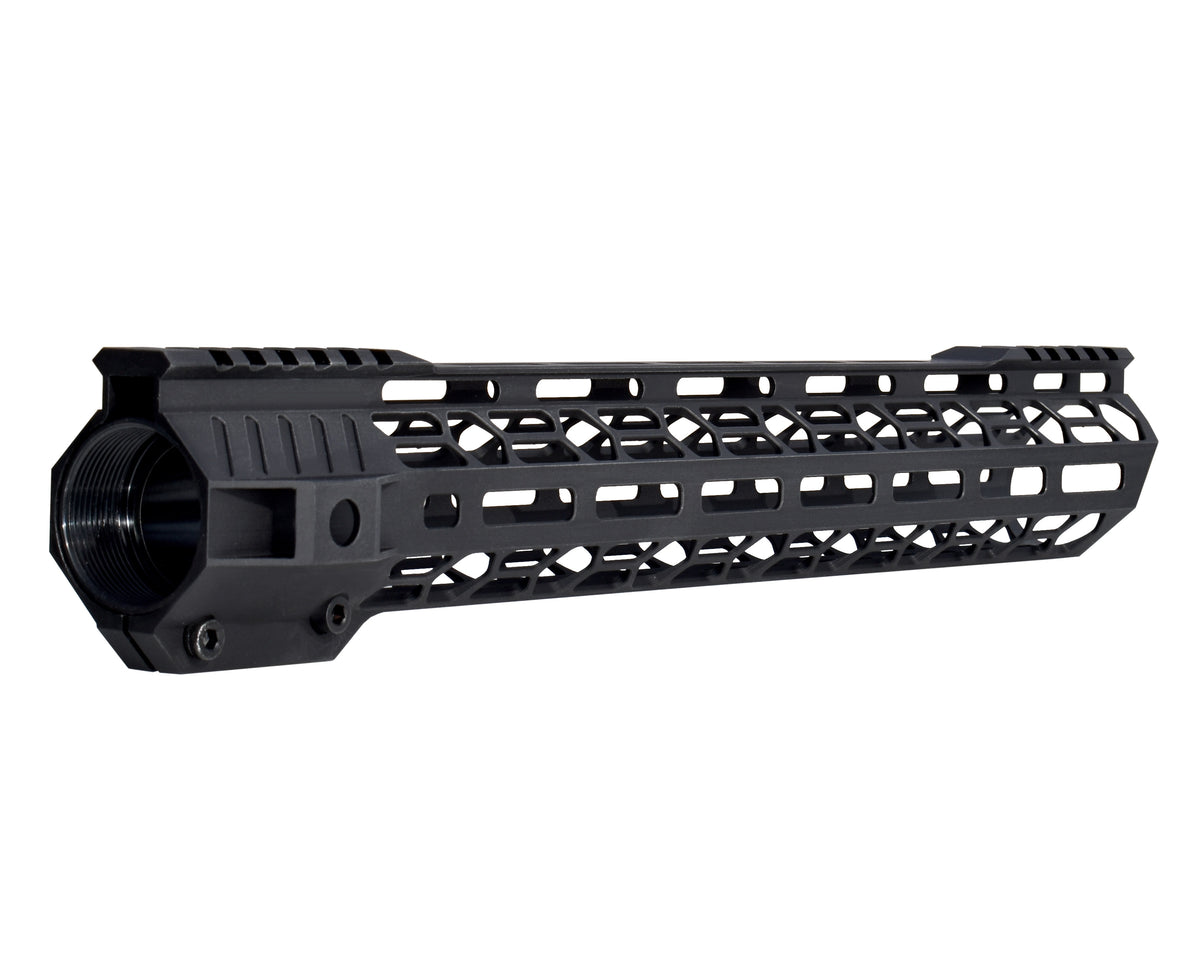 15" Super Light Free Float M-LOK Handguard with Partial Top Rail, LR 308 DMPS High Profile [UMM38D15-H]