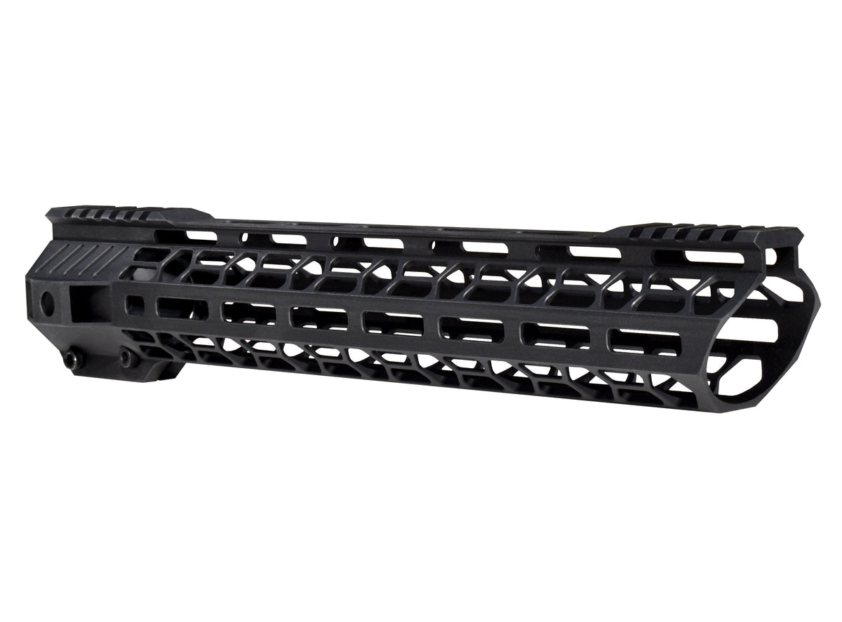 15" Super Light Free Float M-LOK Handguard with Partial Top Rail, LR 308 DMPS High Profile [UMM38D15-H]