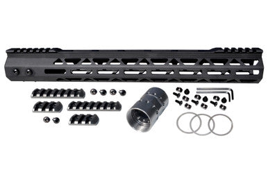 15" Presma 223/5.56 Super Light M-LOK Free Float Handguard with Partial Top Rail [UMMARA15]